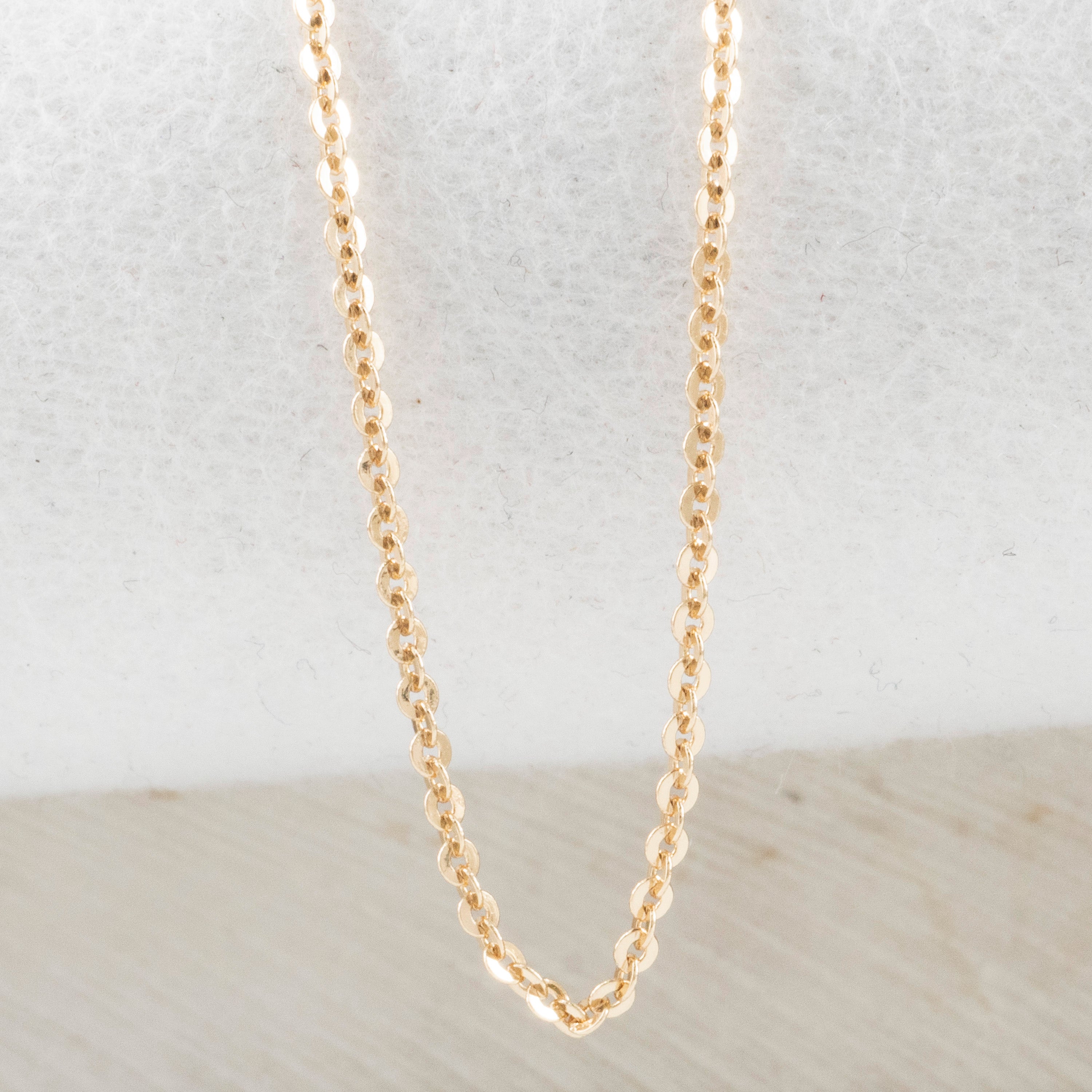 Cadena Aros 1.5mm 45cm | Oro laminado