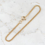 Pulsera Cubana 2mm | Oro laminado