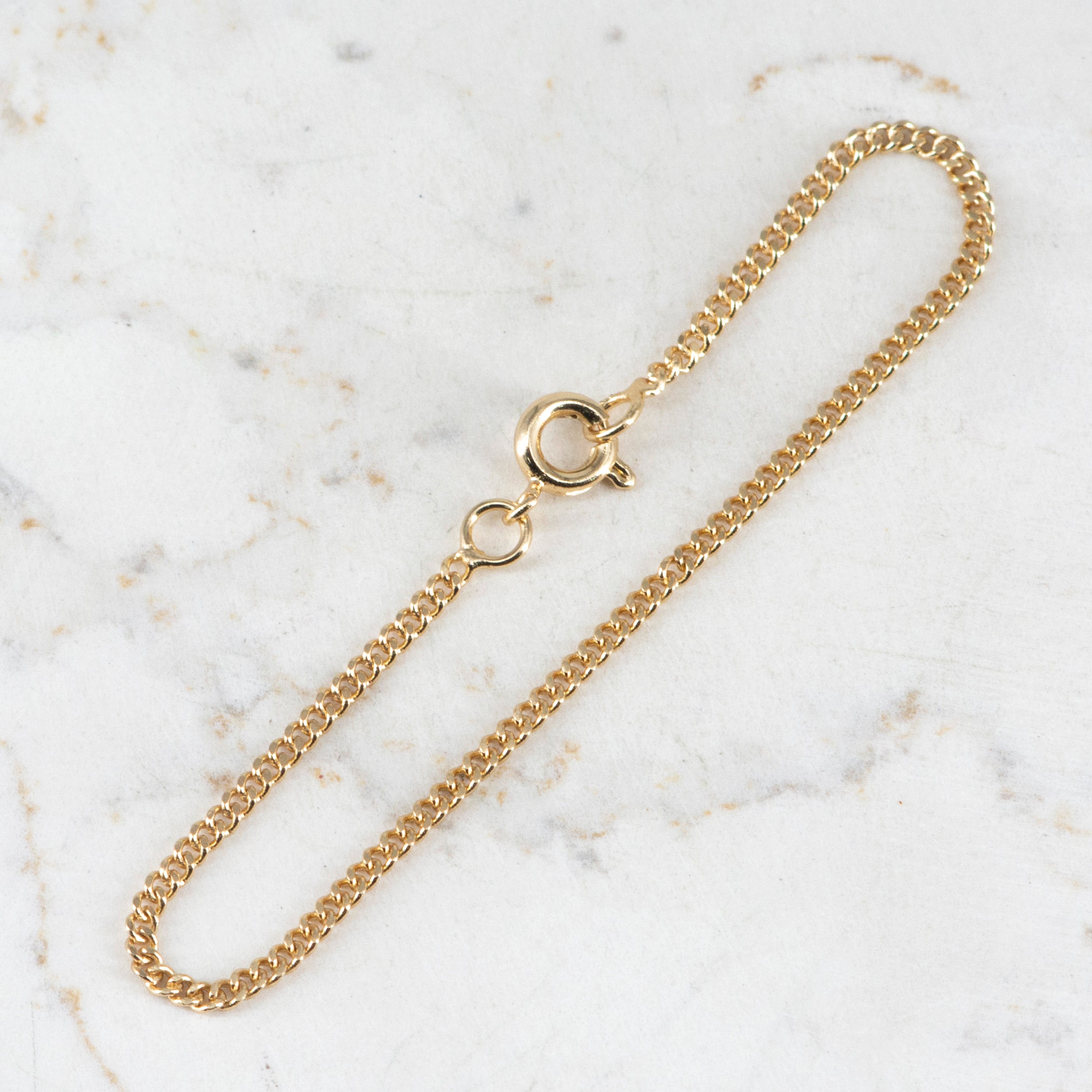 Pulsera Cubana 2mm | Oro laminado