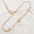 Pulsera Tennis 1.5mm Trebol x3 | Oro laminado