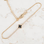 Pulsera Trebol Tennis 1.5MM | Oro laminado