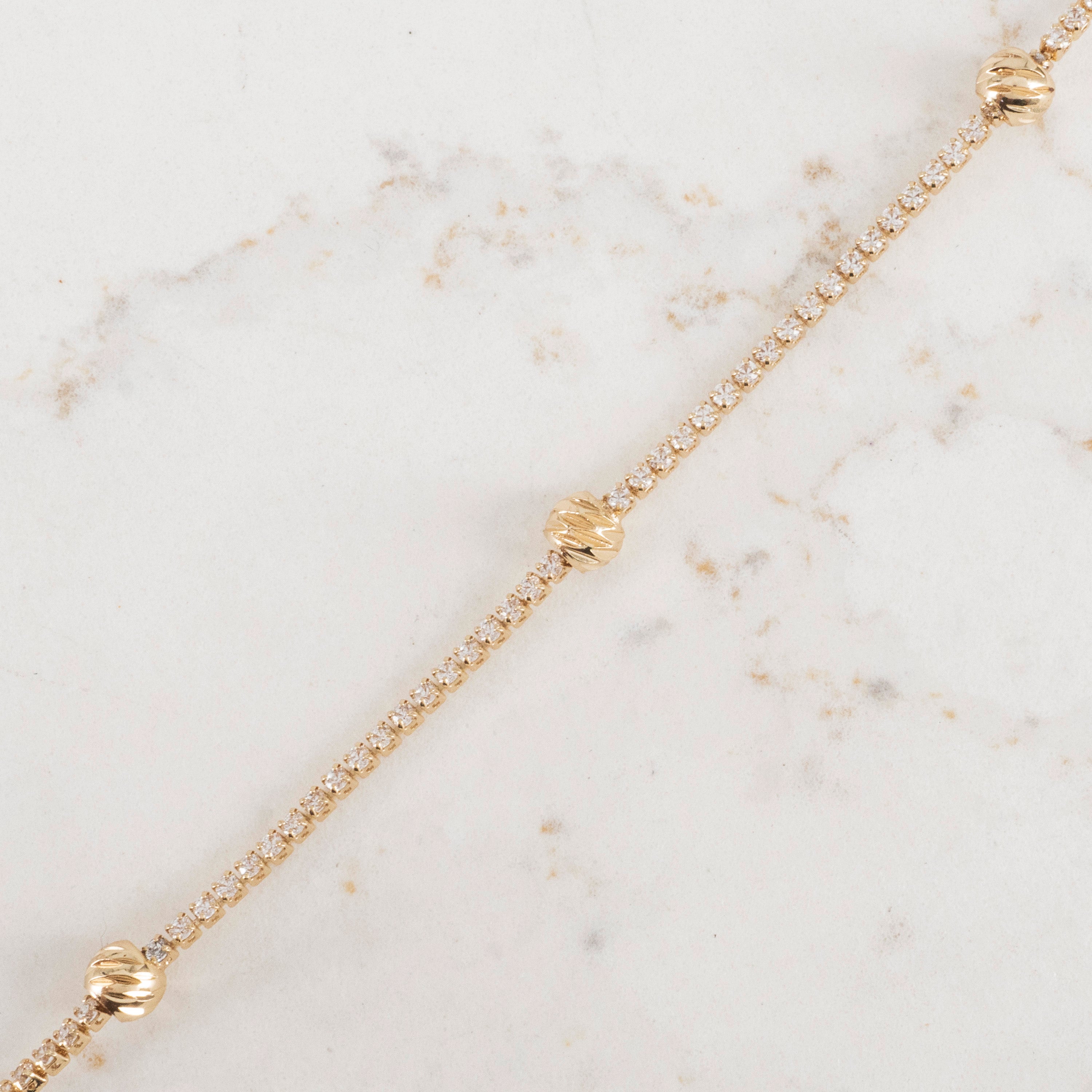Pulsera Tennis 1.5mm | Oro laminado