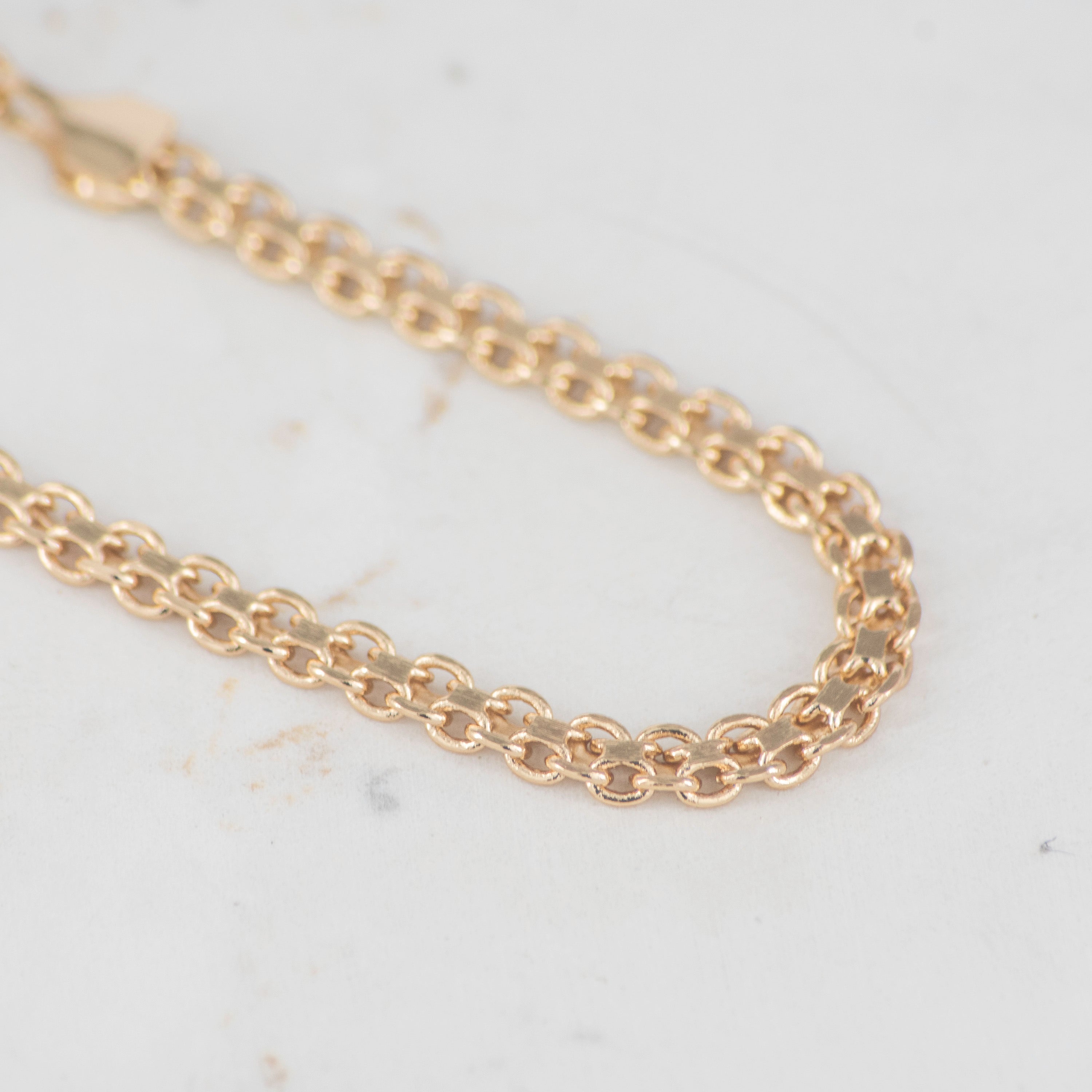 Pulsera Chinesca 4mm-18cm | Oro laminado