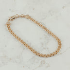 Pulsera Chinesca 4mm-18cm | Oro laminado