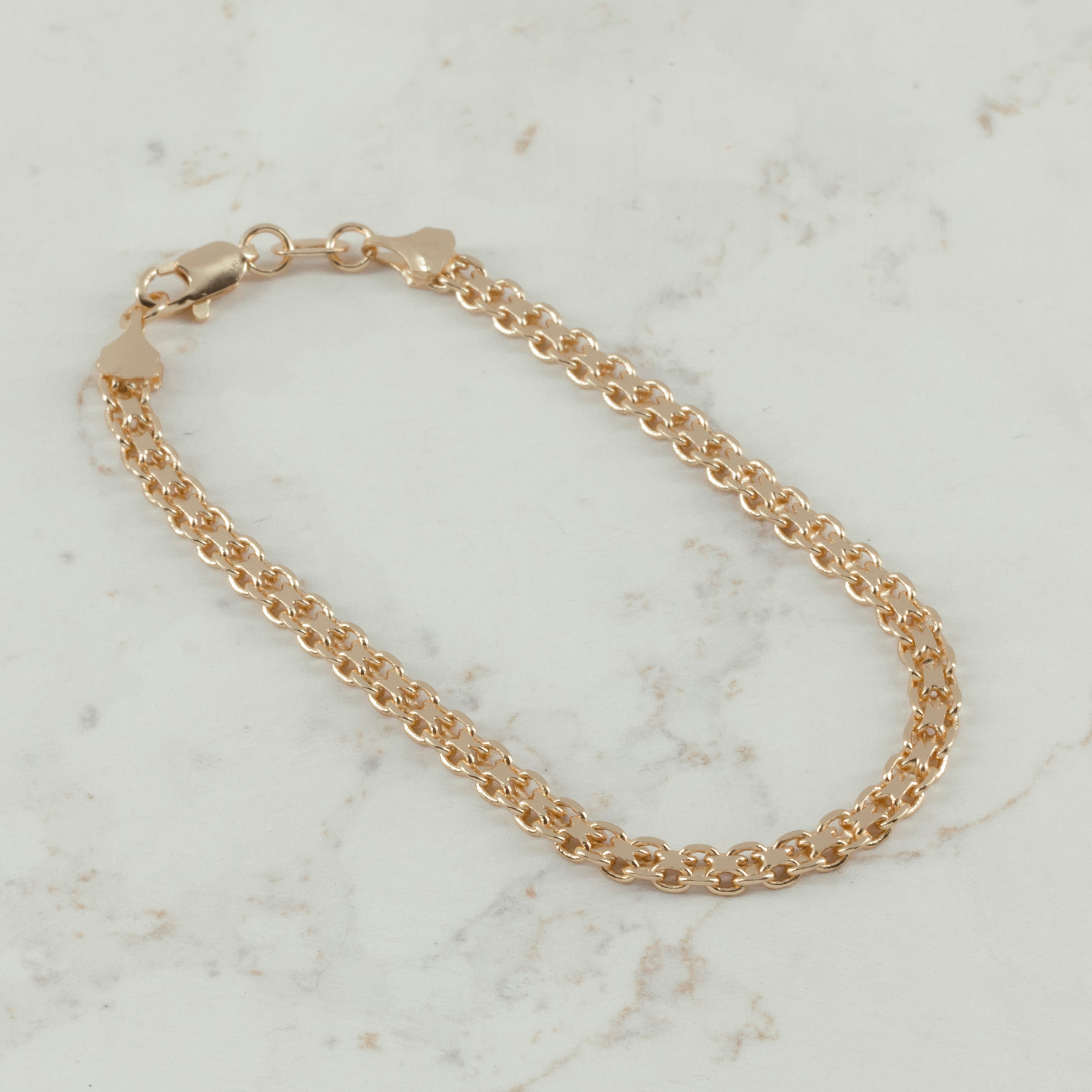 Pulsera Chinesca 4mm-18cm | Oro laminado
