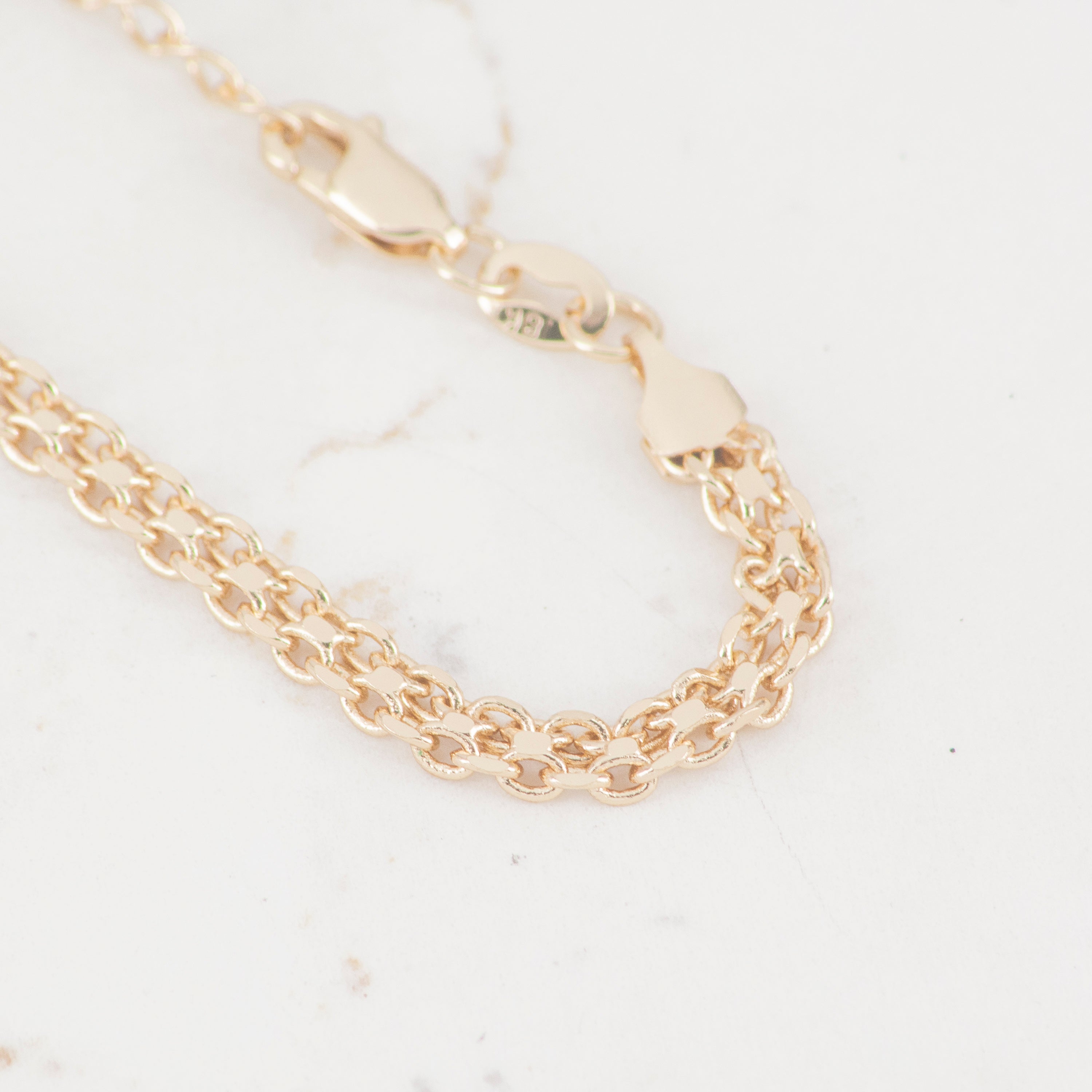 Pulsera Chinesca 4mm-18cm | Oro laminado