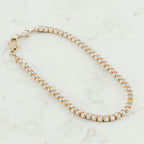 Pulsera Tenis Circon | Oro laminado