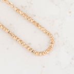 Pulsera Balin Martillado 3mm | Oro laminado