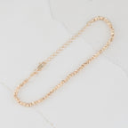 Pulsera Balin Martillado 3mm | Oro laminado