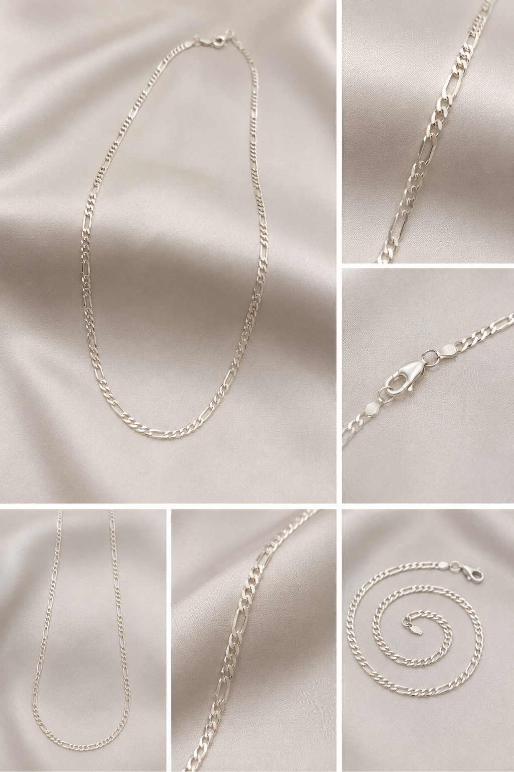 Cadena Fígaro plata 925 / 45cm 2mm