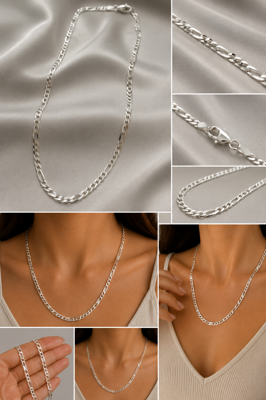 Cadena Figaro Plata 925 | 60cm 3mm