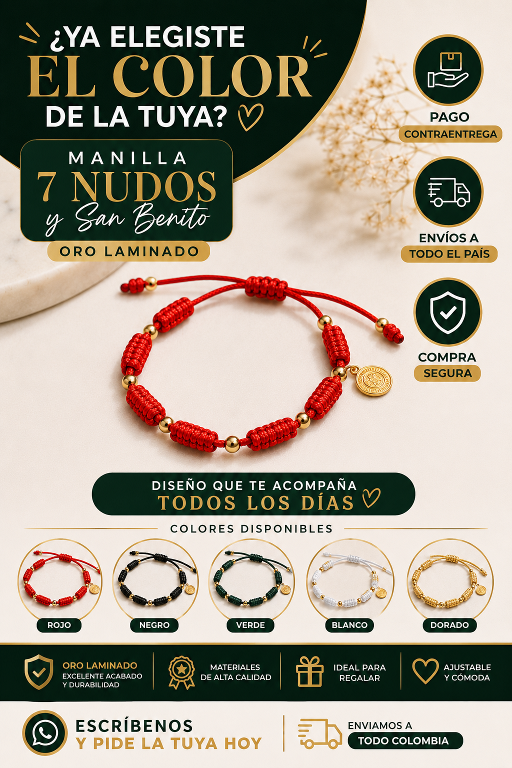 Manilla 7 nudos y san benito