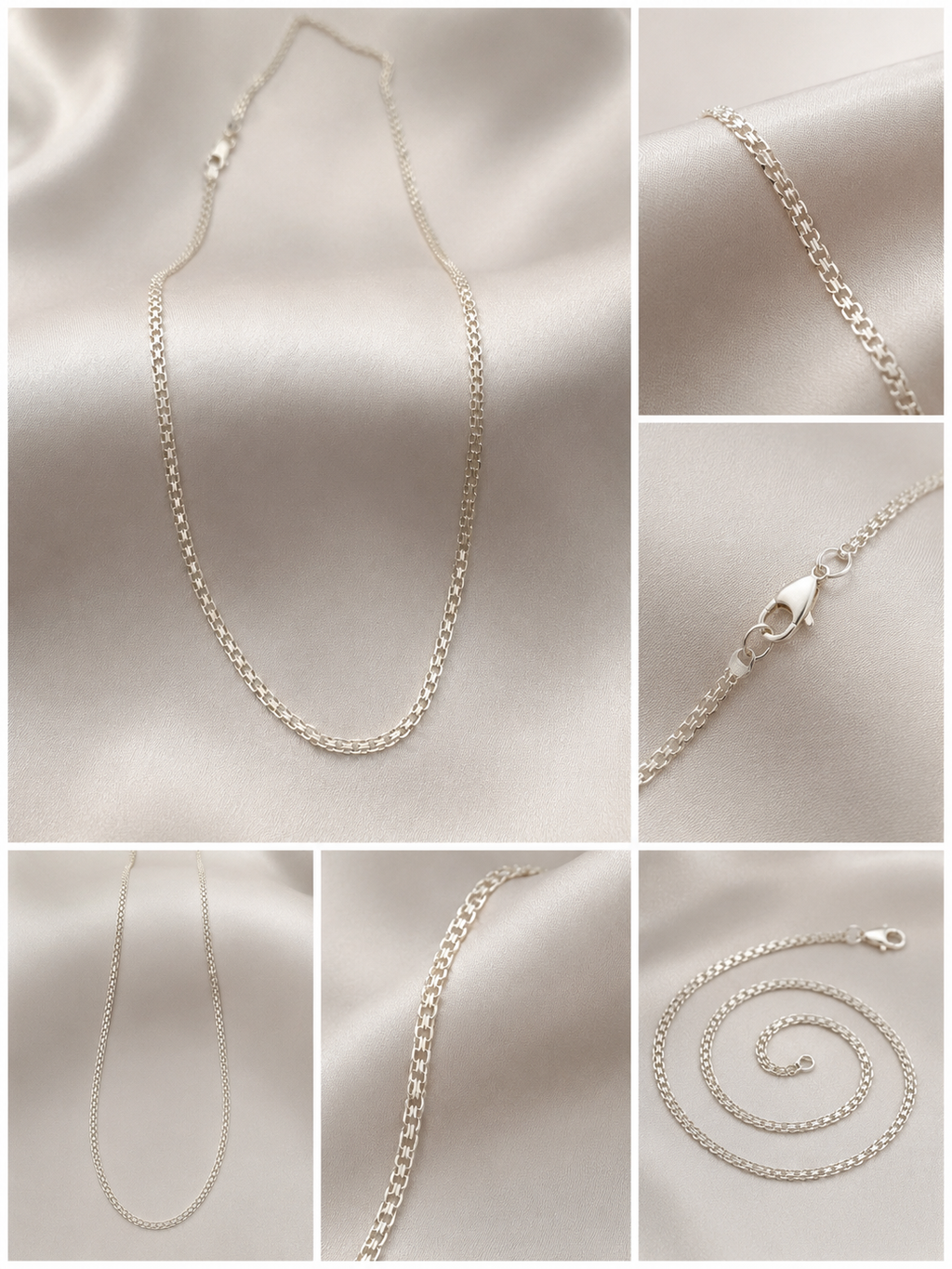 Cadena Chinesca Plata 925 / 45cm  2.5mm