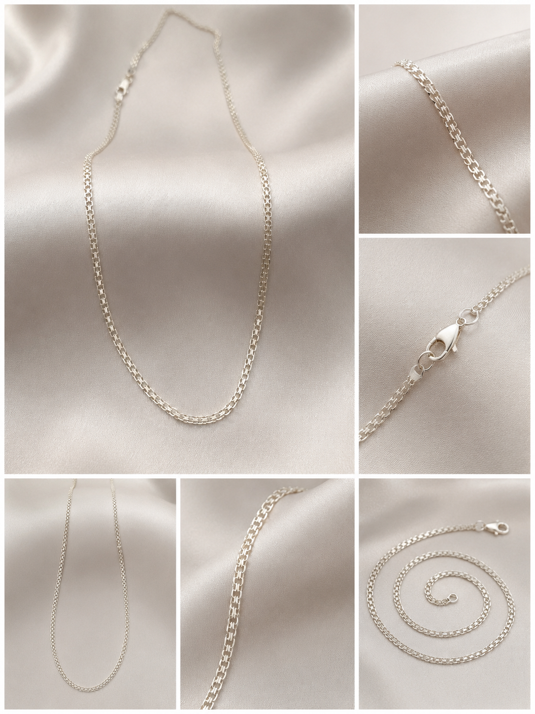 Cadena Chinesca Plata 925 / 45cm  2.5mm
