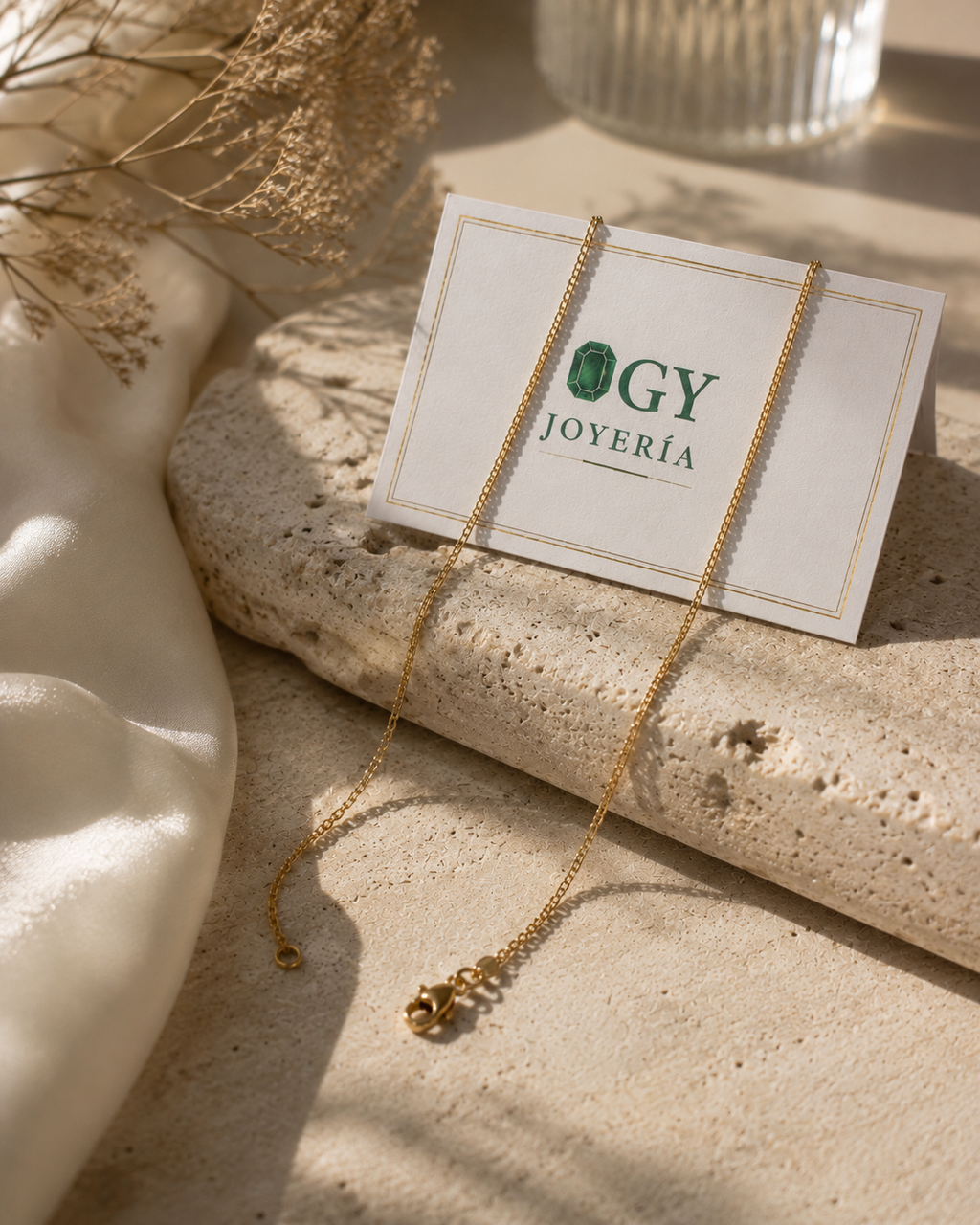 Cadena Chinesca 45cm | Oro laminado