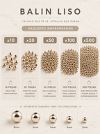Balin liso | Oro laminado