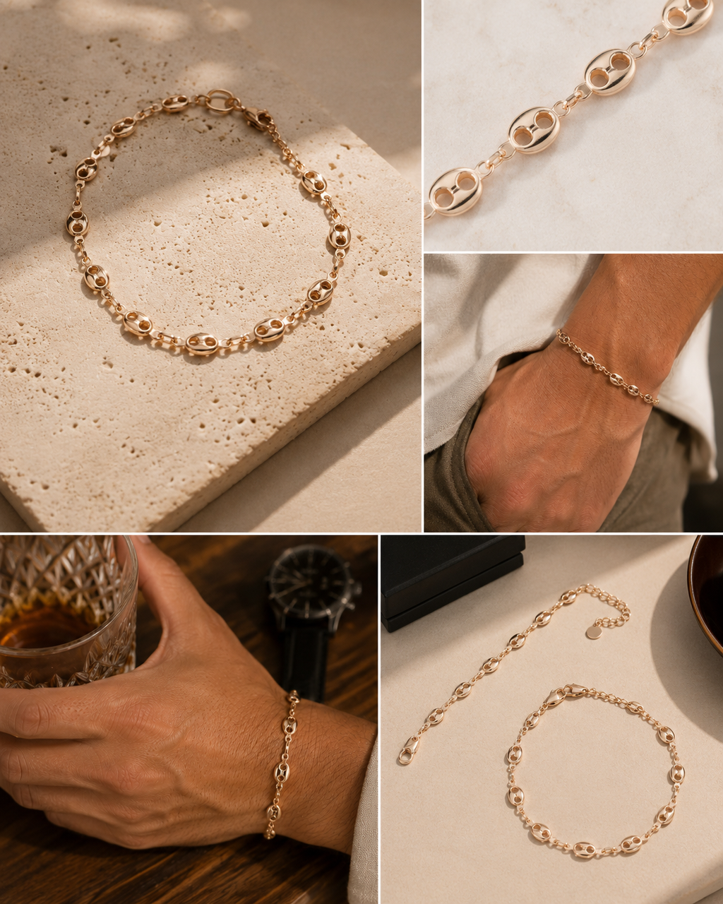 Pulsera Gucci 18cm | Oro laminado