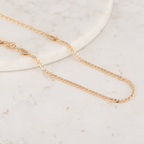 Pulsera cubana 3mm | Oro laminado