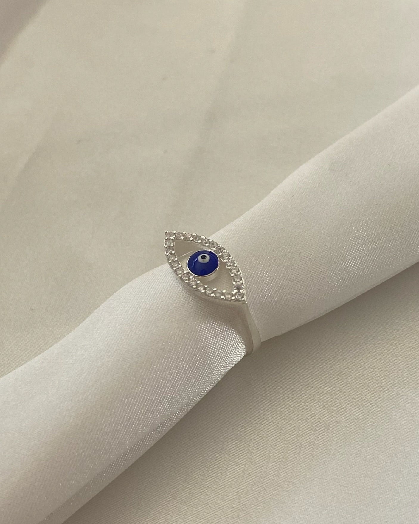 Anillo Ojo Nazar Plata 925