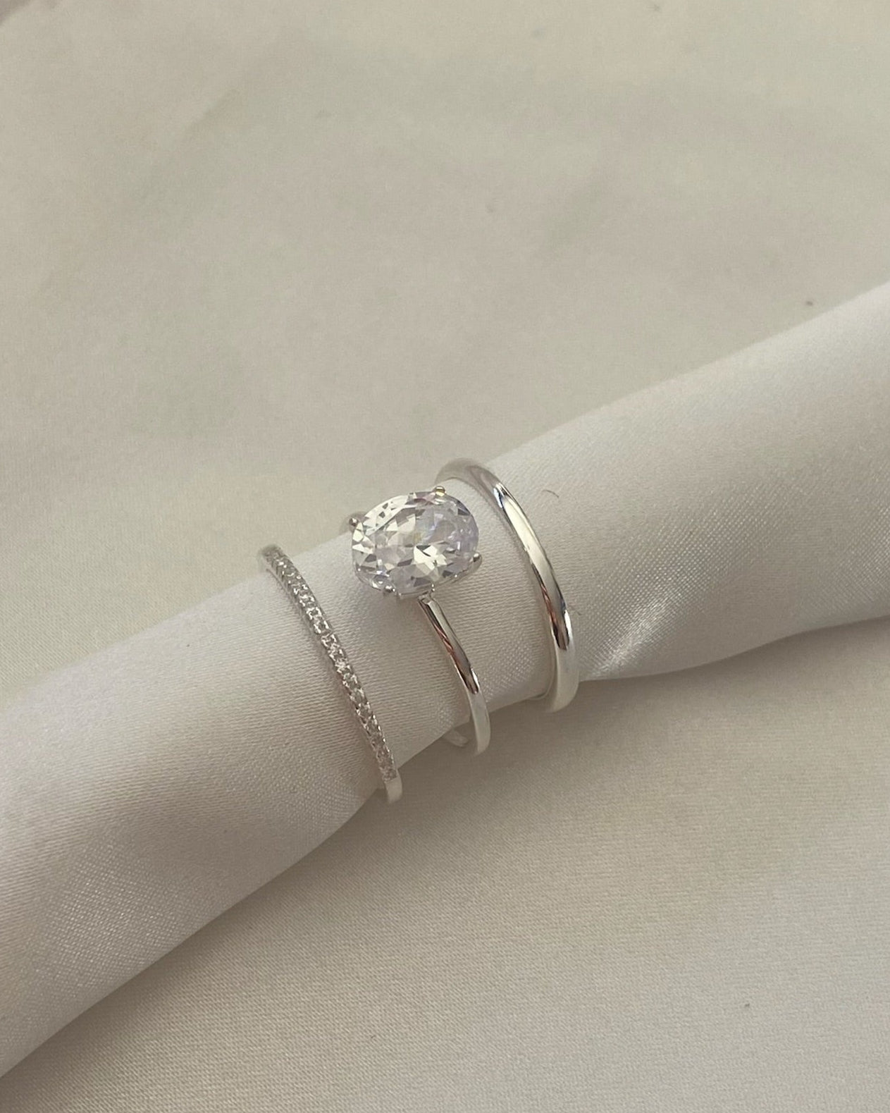 Anillo Set 3 Plata 925